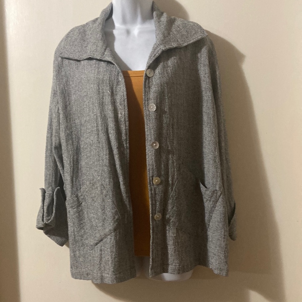 Lightweight blazer jacket, 100%cotton, size large.